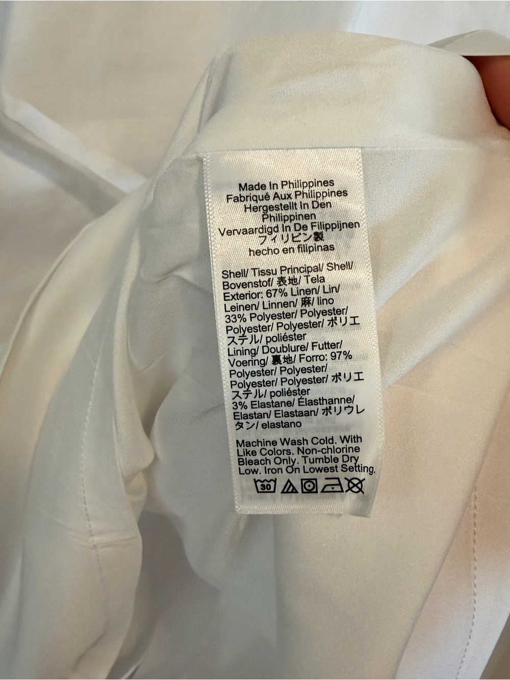 NWT J Crew White Executive dress in stretch linen blend Size 18 #JC218 - Picture 16 of 17